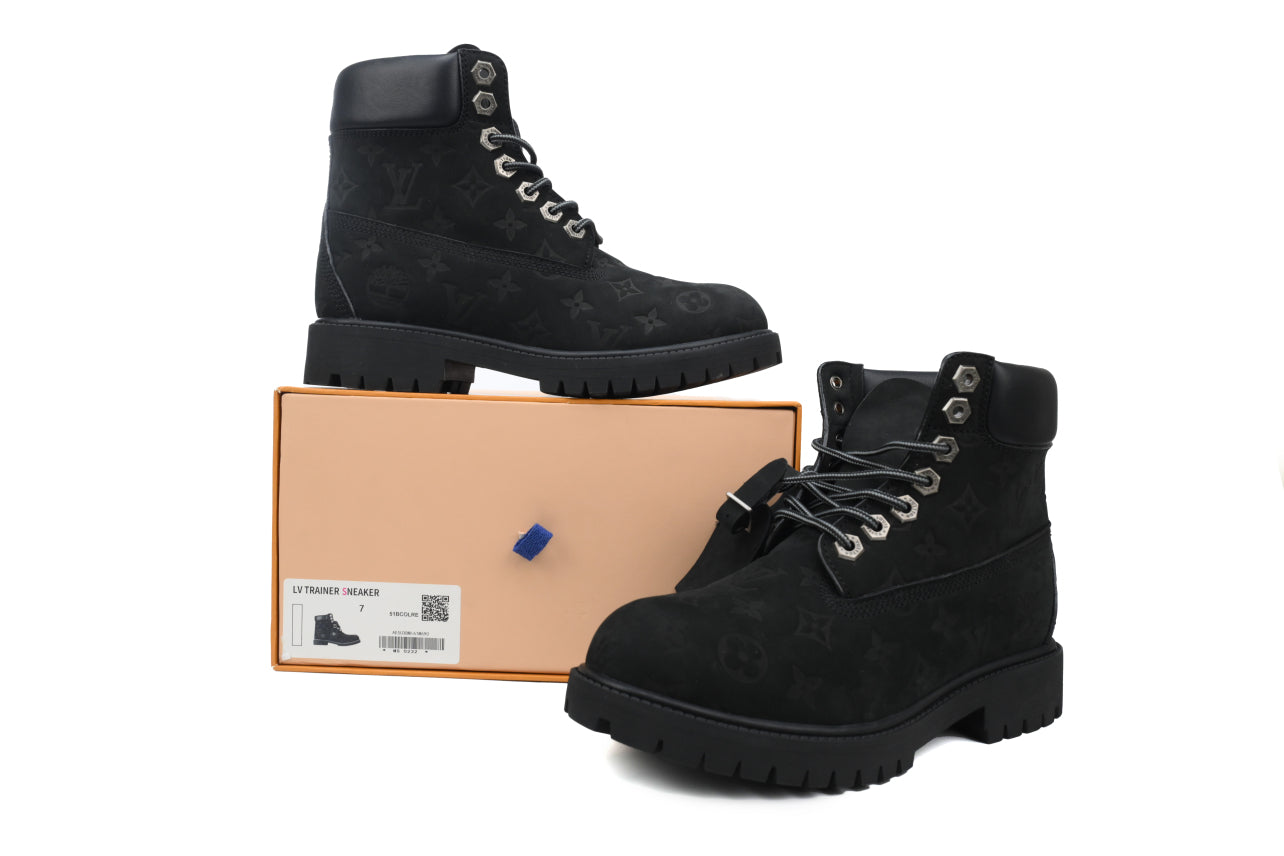 Louis Vuitton x Timberland 6" Ankle Boot "Black Monogram"