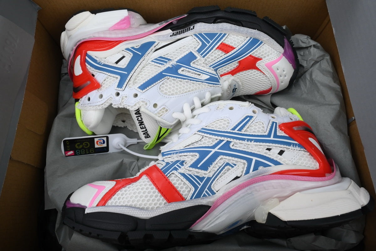 Balenciaga Runner white Blue Red