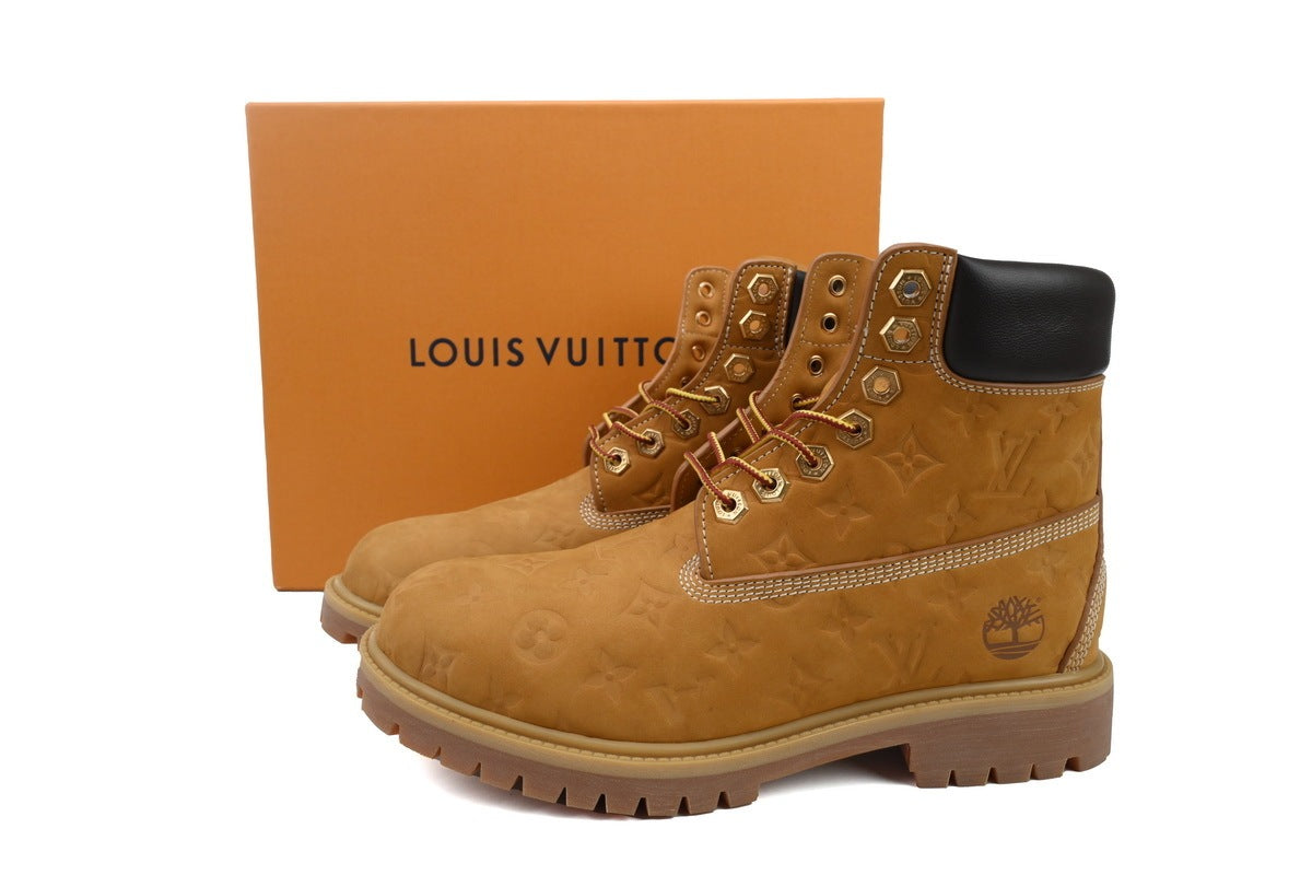 Louis Vuitton x Timberland 6" Ankle Boot "Wheat Monogram"