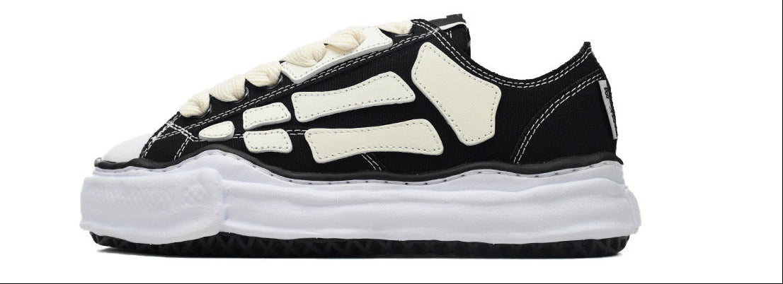 Maison mihara yasuhiro x AMIRI skel-Top Low Black AMFOSR1076-001