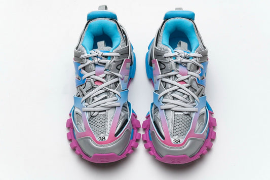Balenciaga track Tess S Bleu pink silver